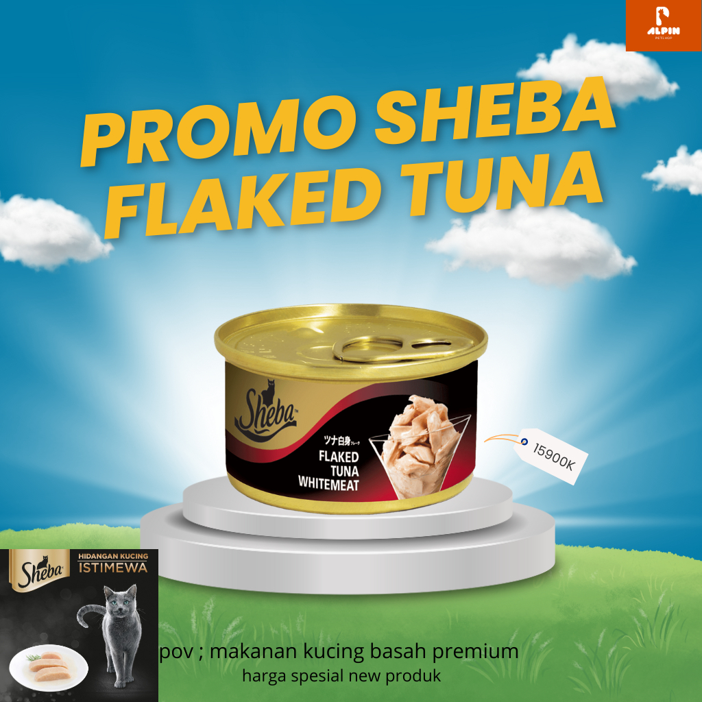 

TERMURAH DI SHOPEE sheba kaleng flaket tuna