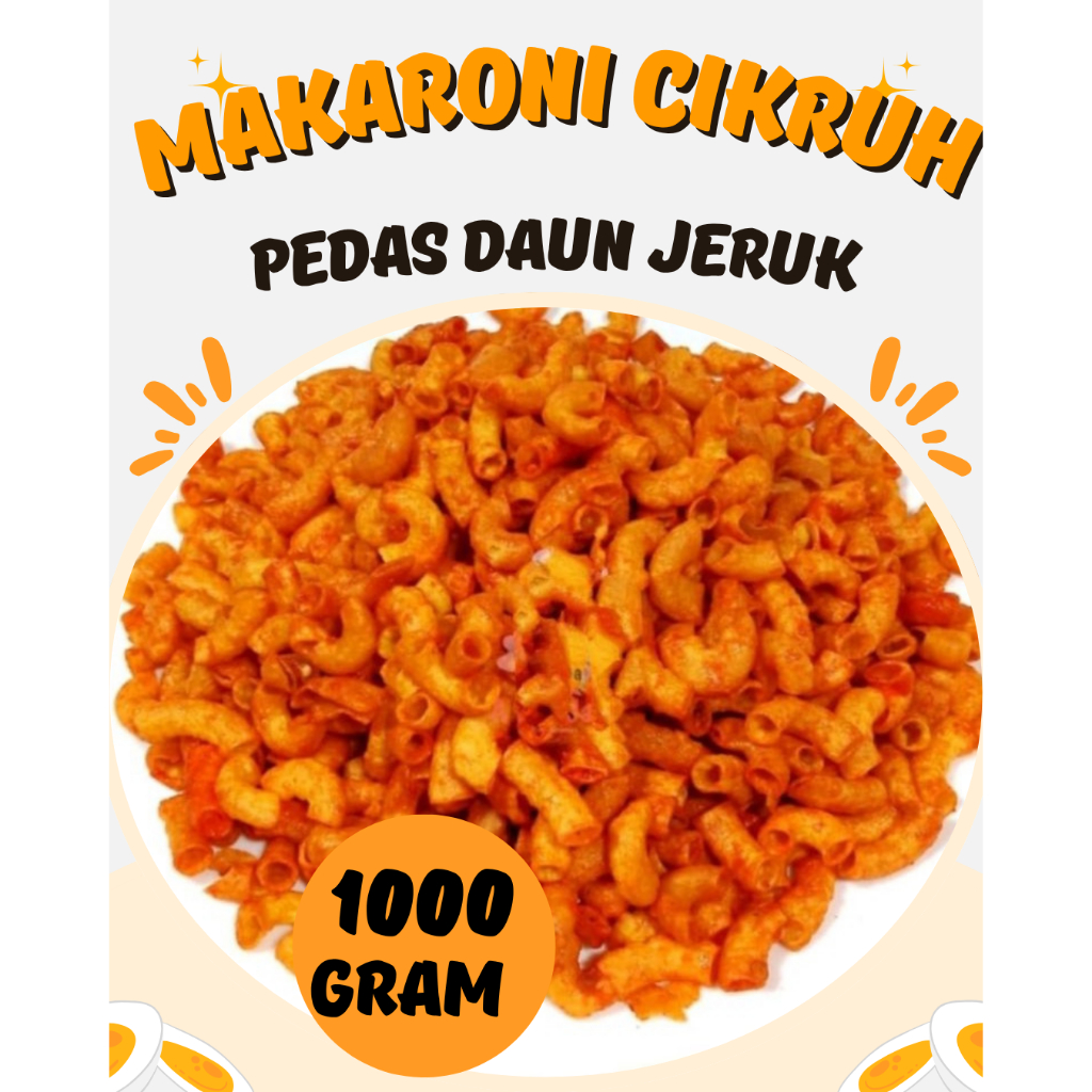 

Makaroni Pedas Daun Jeruk / Makaroni Omex Rasa Balado Pedas Nagih 1 Kg