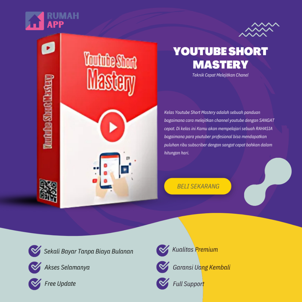 YOUTUBE SHORT MASTERY - Teknik Cepat Melejitkan Chanel Youtube Digital Marketing