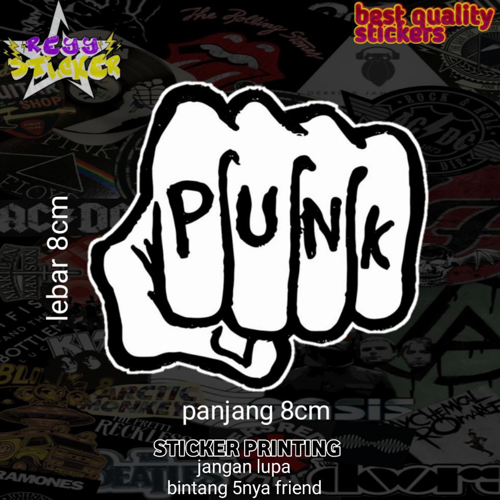 

STICKER PRINTING ANTI AIR KEPALAN PUNK