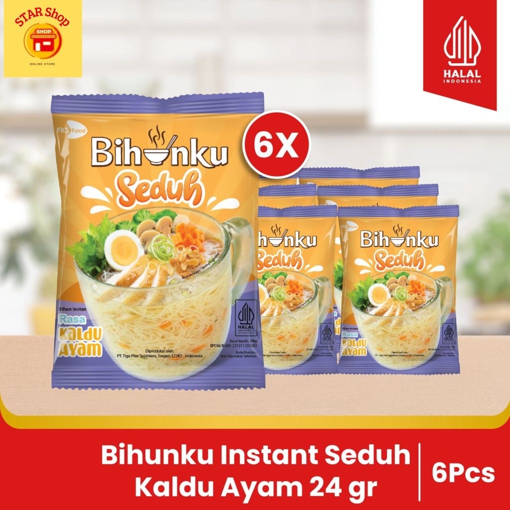 

Paket Bundling - Bihunku Instant - Seduh Kaldu ayam - 24gr - 6pcs