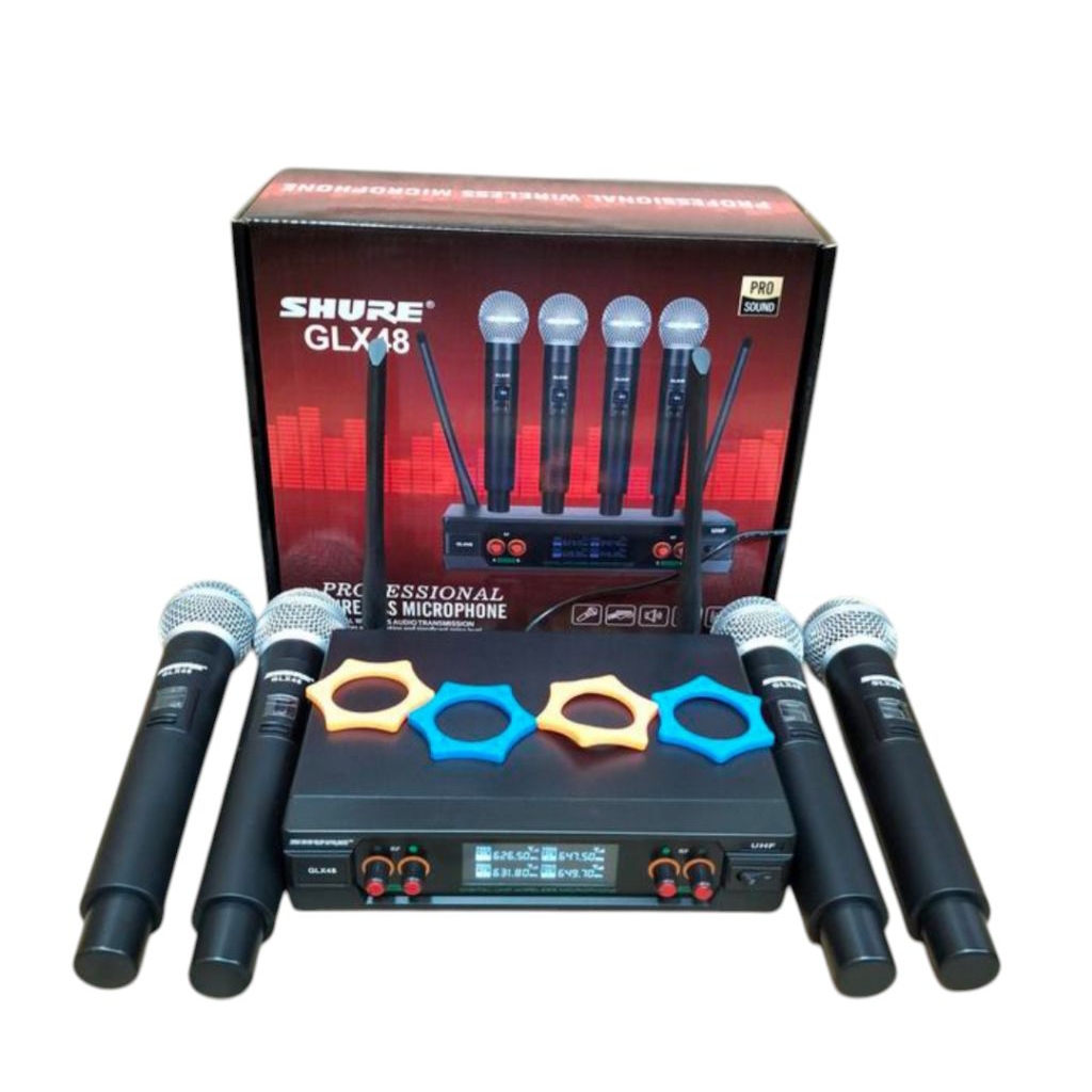 4 Mic Wireless SHURE GLX 48 Mikropon Handled Mikrofon