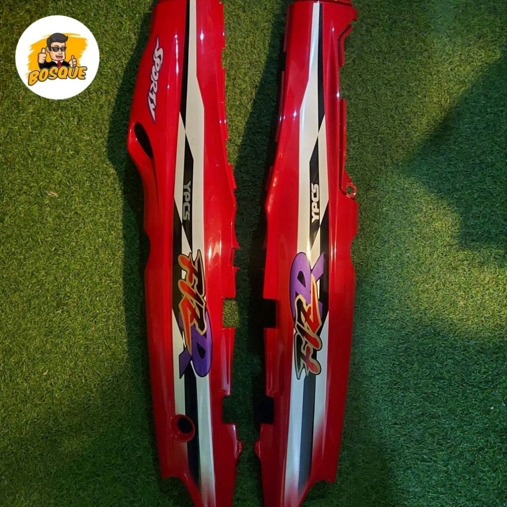 Body Belakang Kanan Kiri F1ZR FIZR Vega Lama Merah Cabe Ori YGP Kode 4US-P1 + Striping Ori YGP