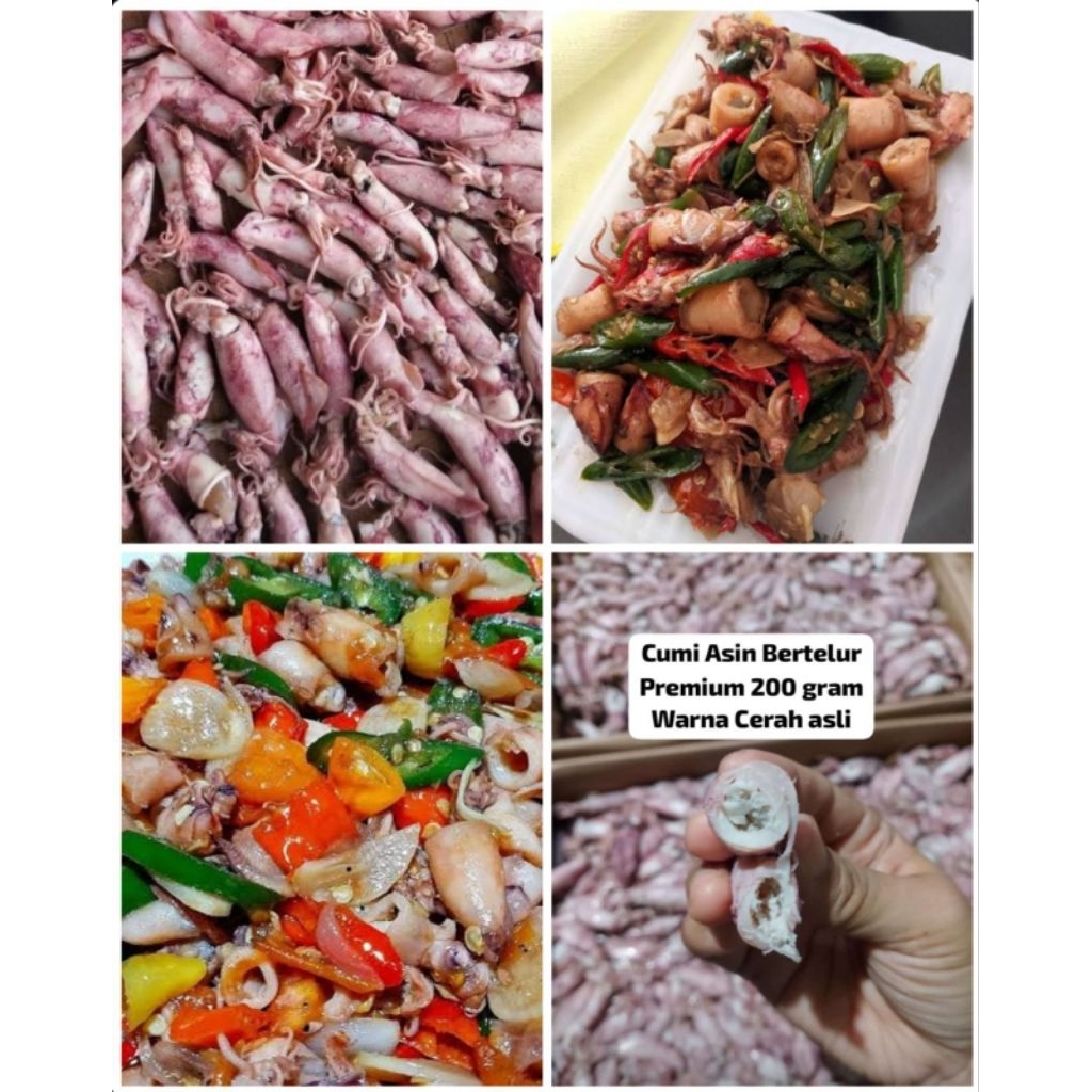 

Cumi Asin Telor 200gr