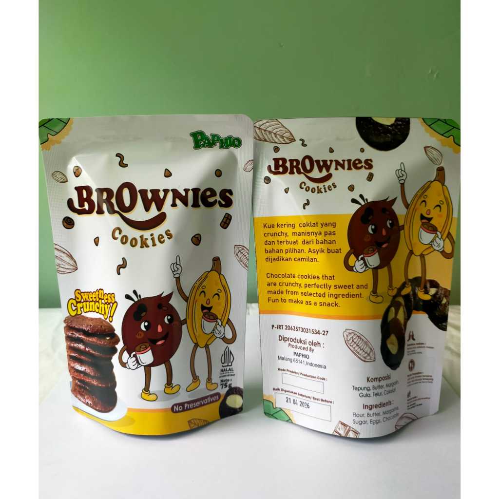 

Brownies Cookies, Paphio, Biskuit Brownies 75 gr
