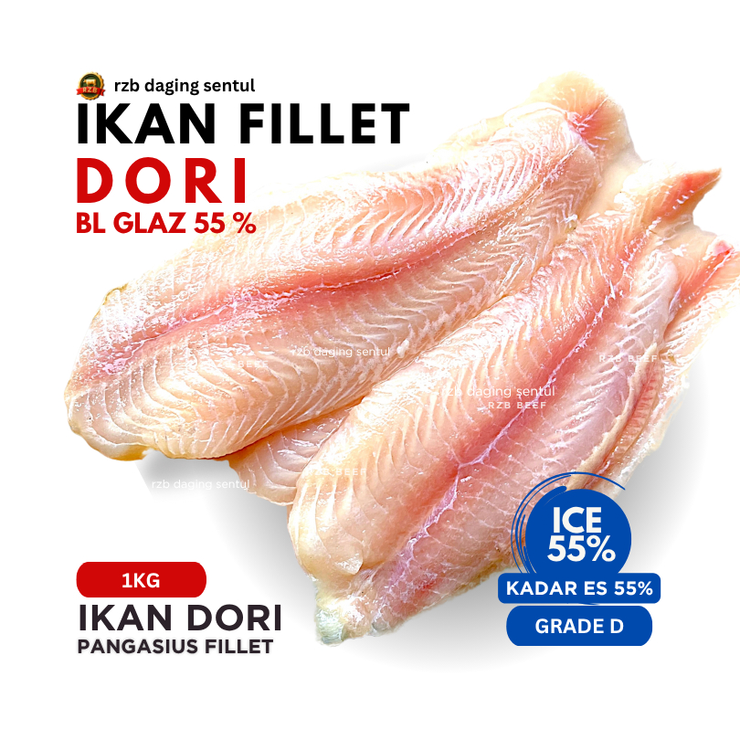 

Rzb Dory Fish Fillet / Ikan Dory Fillet 1Kg D |dori | dorri | dorry