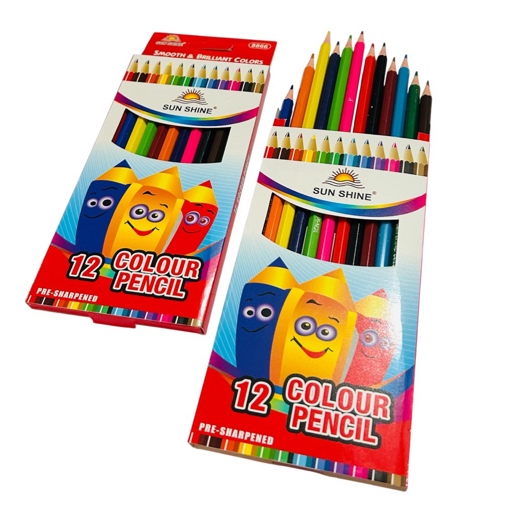 

PENSIL WARNA 12 WARNA 8866 PANJANG SUNSHINE
