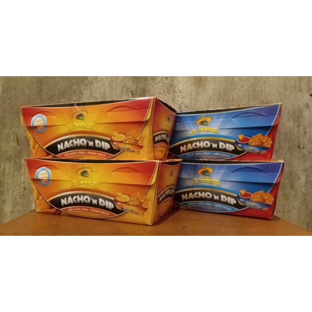 

EL SABOR NACHO CHIPS WITH SALSA/CHEESE DIP TORTILLA ((BUY 1 GET 1))