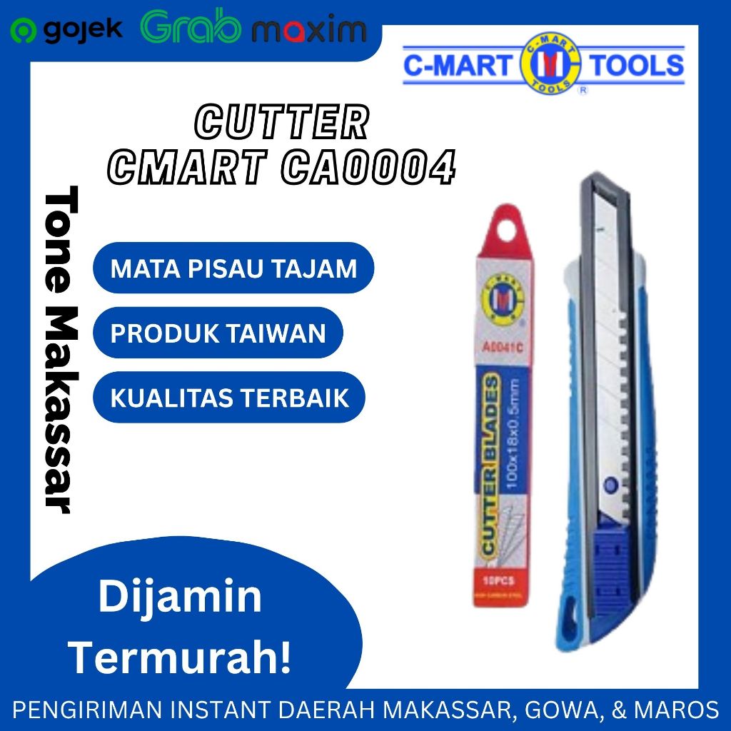

CA0004 Utility Cutter Set Plus 10 Extra Isi Cutter CMART