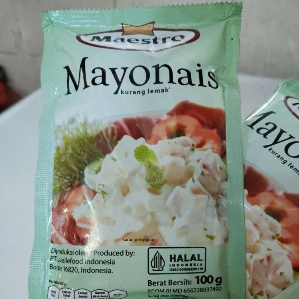 

Maestro mayonais kurang lemak 100 gr mayones mayonaise