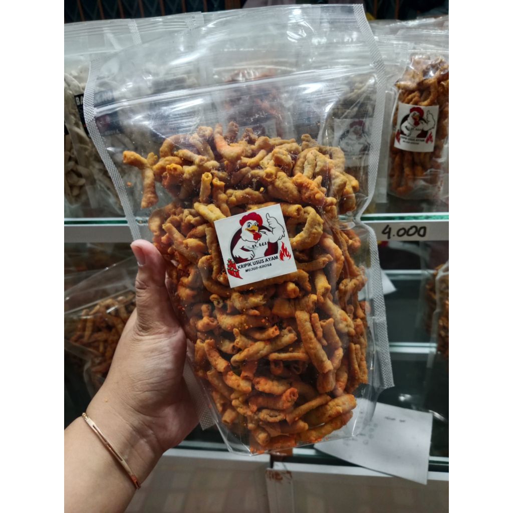 

Keripik Usus Pedas (500gr)