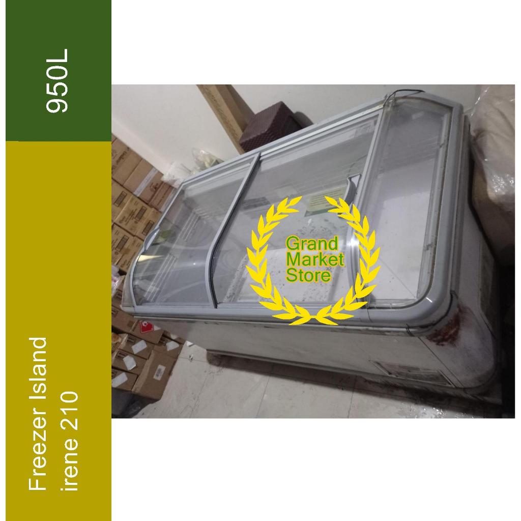 Island Freezer 950L Freezer Island Irene 210 Freezer Kulkas Pembeku Ice Cream Freezer Kaca Sliding D