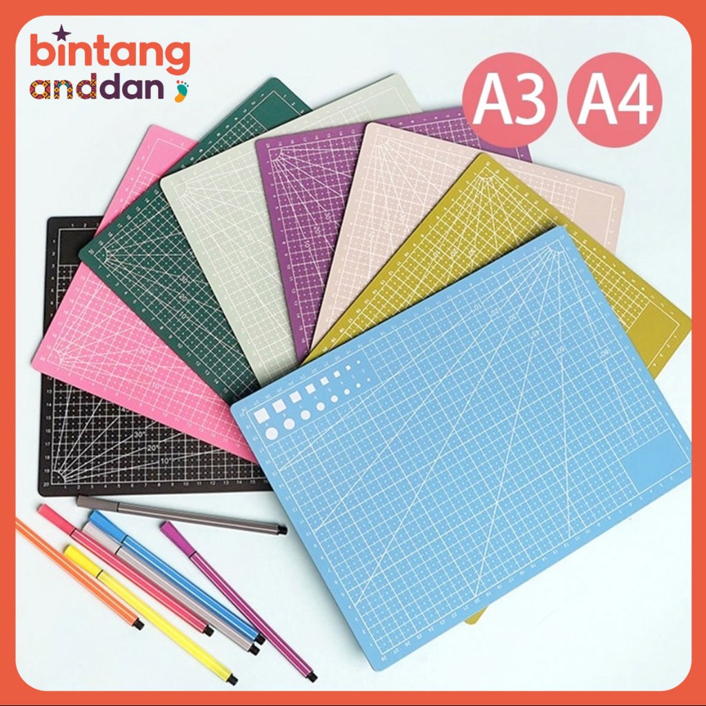 Cutting Mat A3 A4 /PVC Cutting Mat Cutting Mat Dua Alat DIY Cutting Board