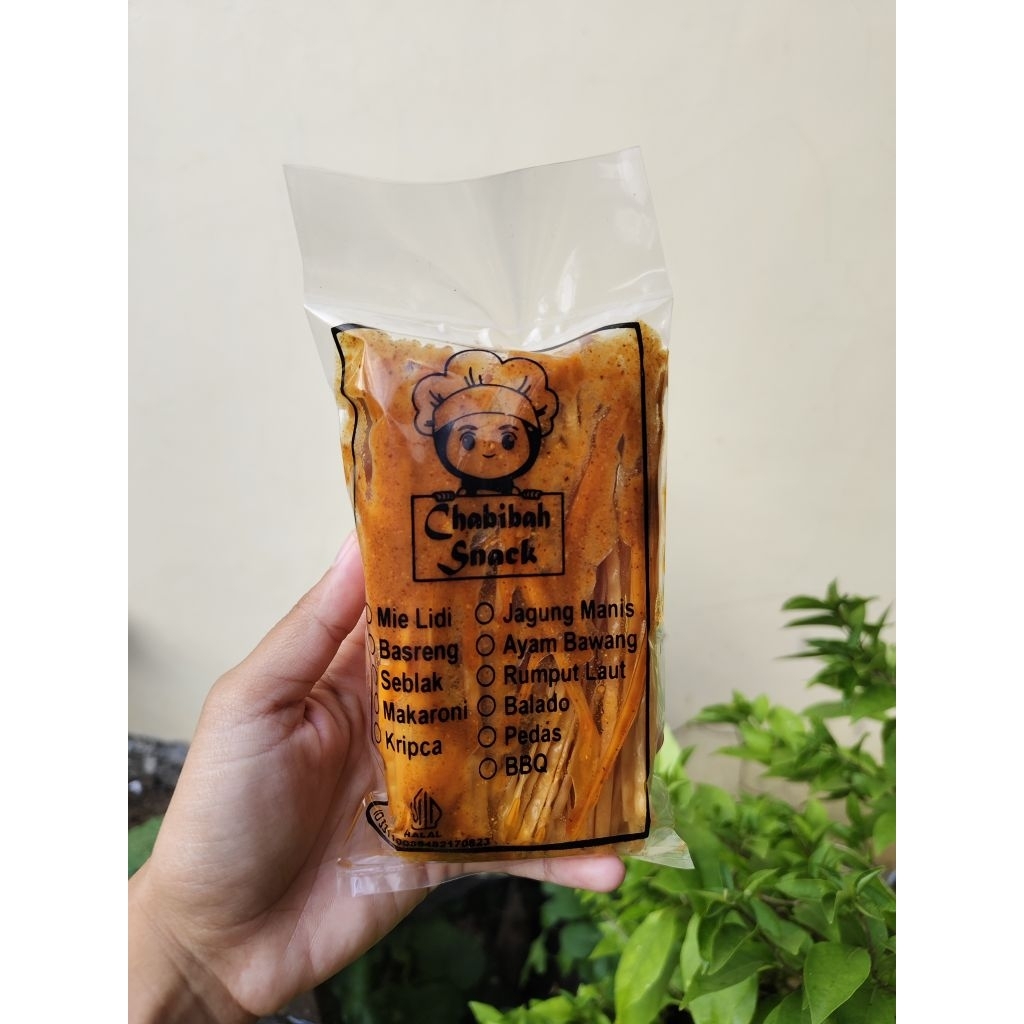 

Mie gepeng bumbu pedas basah