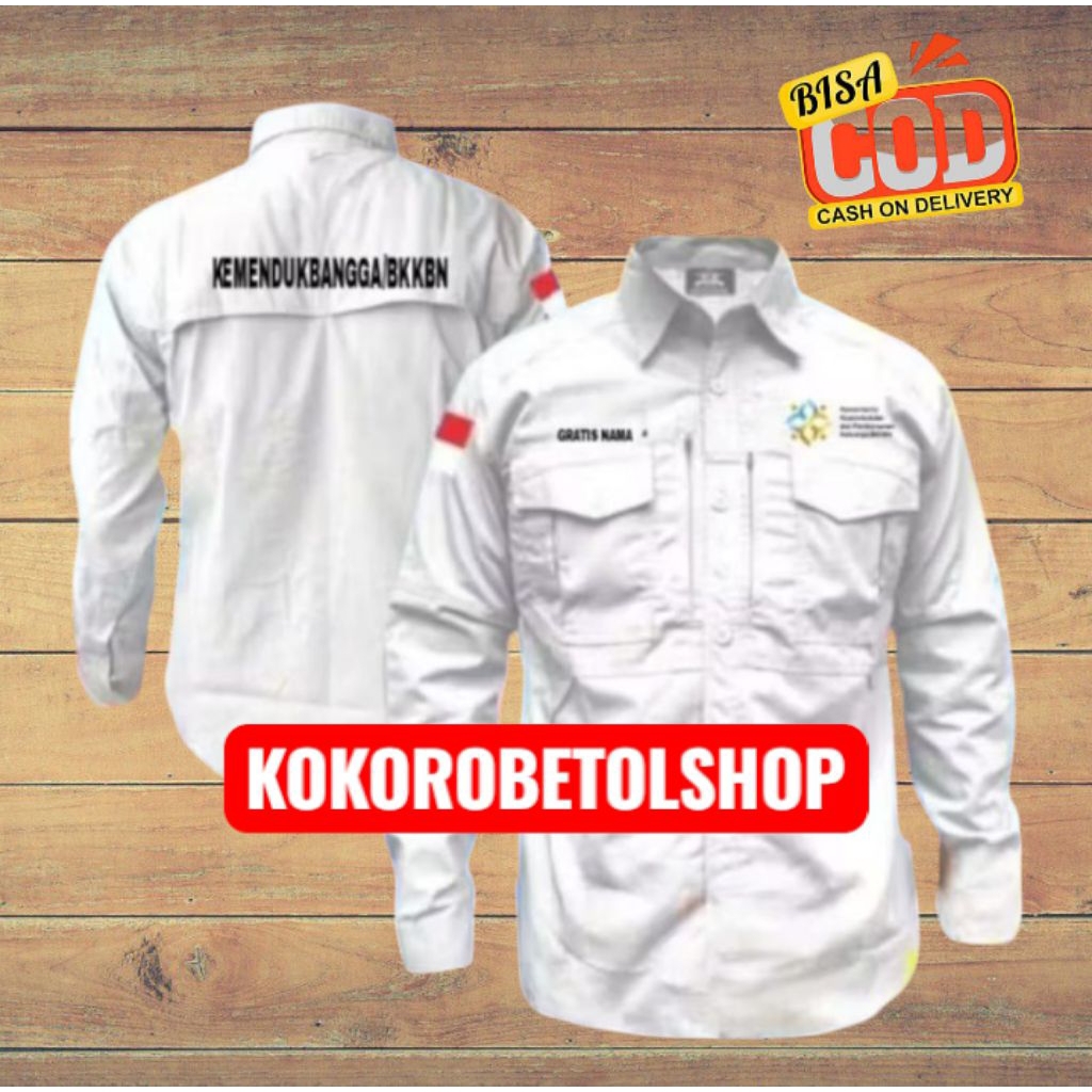 kemeja tactical BKKBN baju tactical BKKBN seragam tactical BKKBN kemeja BKKBN  kemeja kemendukbangga