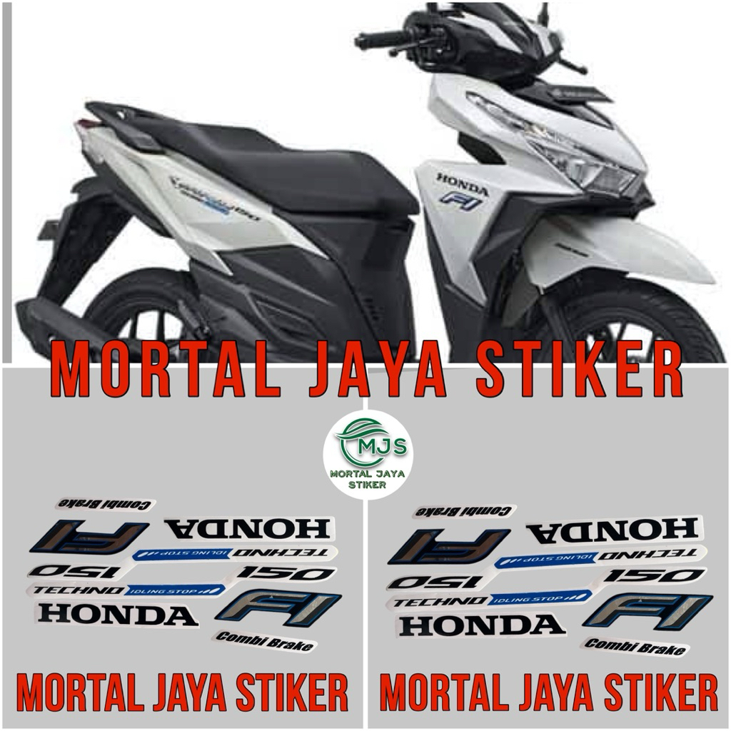STIKER  STRIPING LIS LES BODY HONDA VARIO TECHNO 150 LED OLD 2015 PUTIH