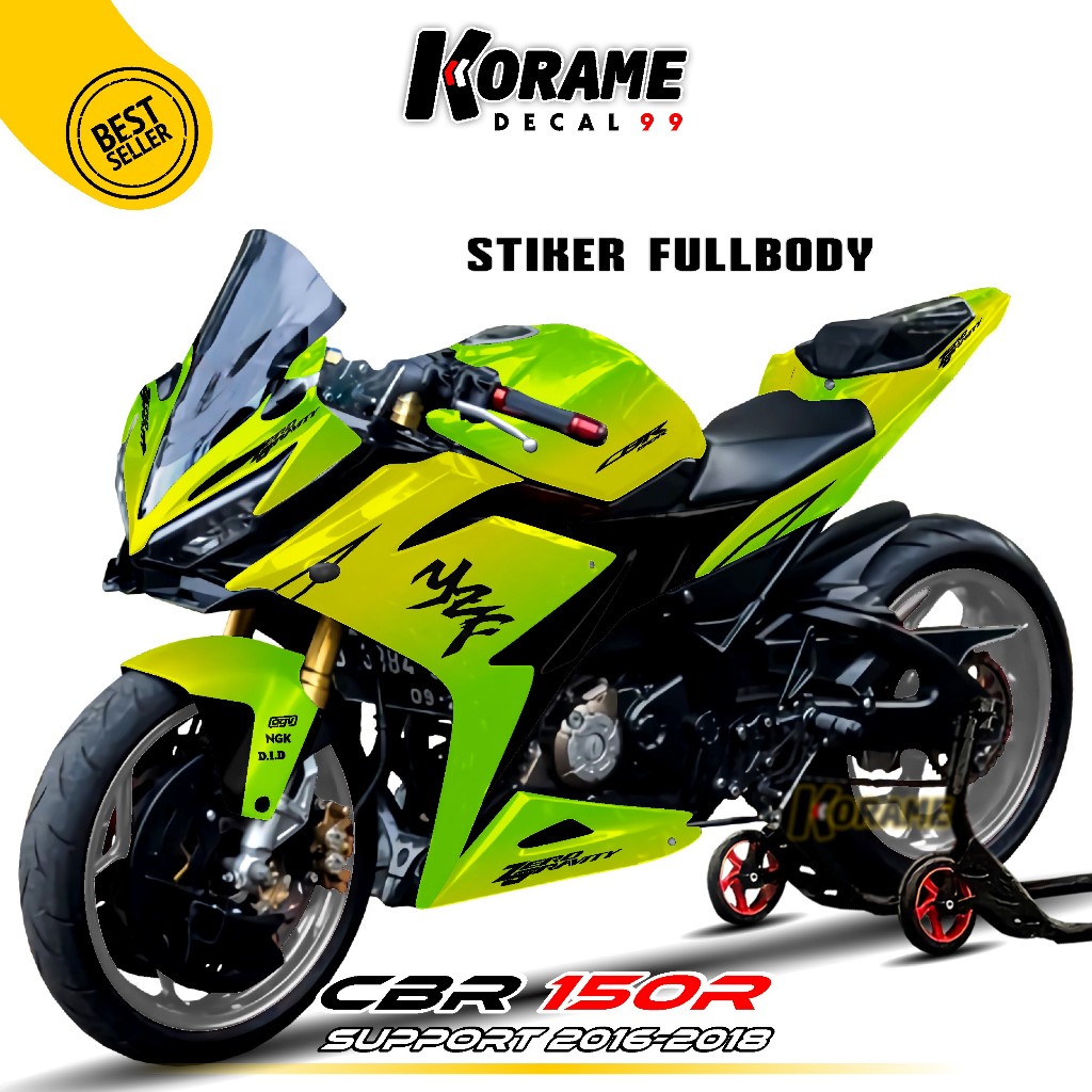 Stiker Decal CBR 150R 2016 2017 2018 2019 2020 Full body // Decal Cbr 150r Motif YZF WARNA BUNGLON S