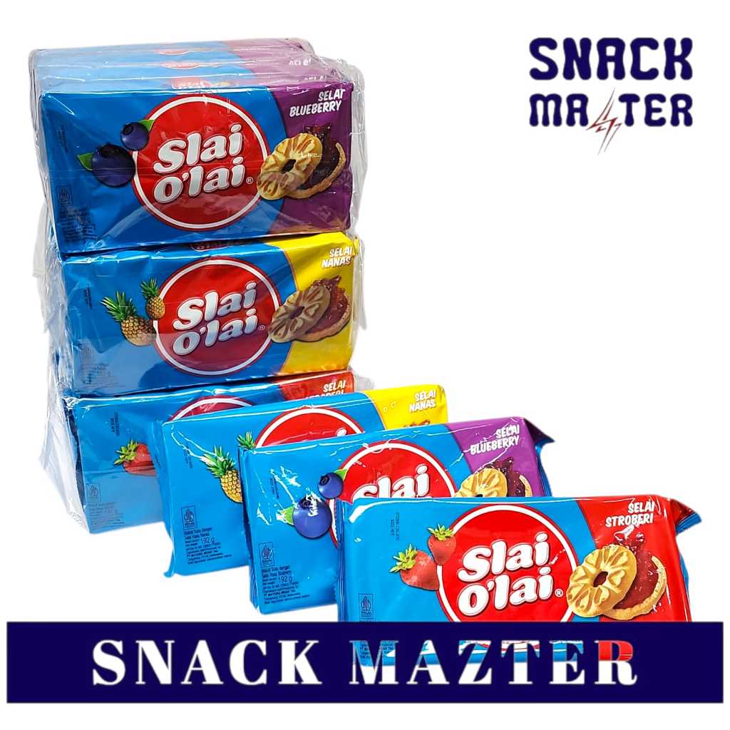 

Slai O'lai Biskuit Dengan Selai PACK BAG - Netto 192gr x 5 pack