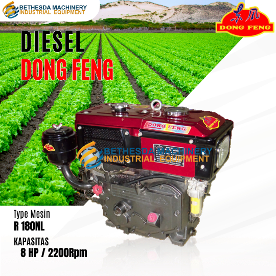 DONGFENG 8 Hp R180NL Diesel Mesin Solar 8pk 8hp R 180 NL