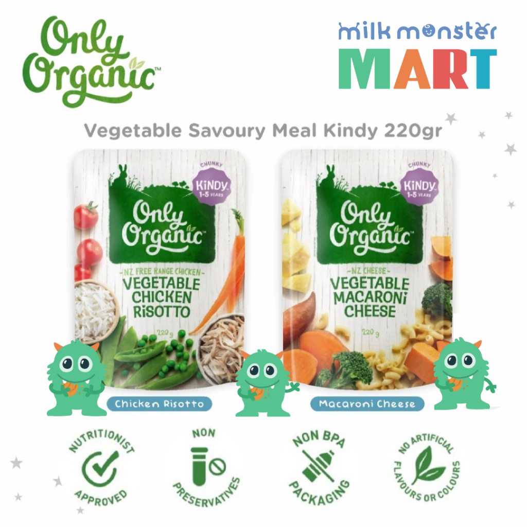 Only Organic Vegetable Savoury Meal Kindy 220gr