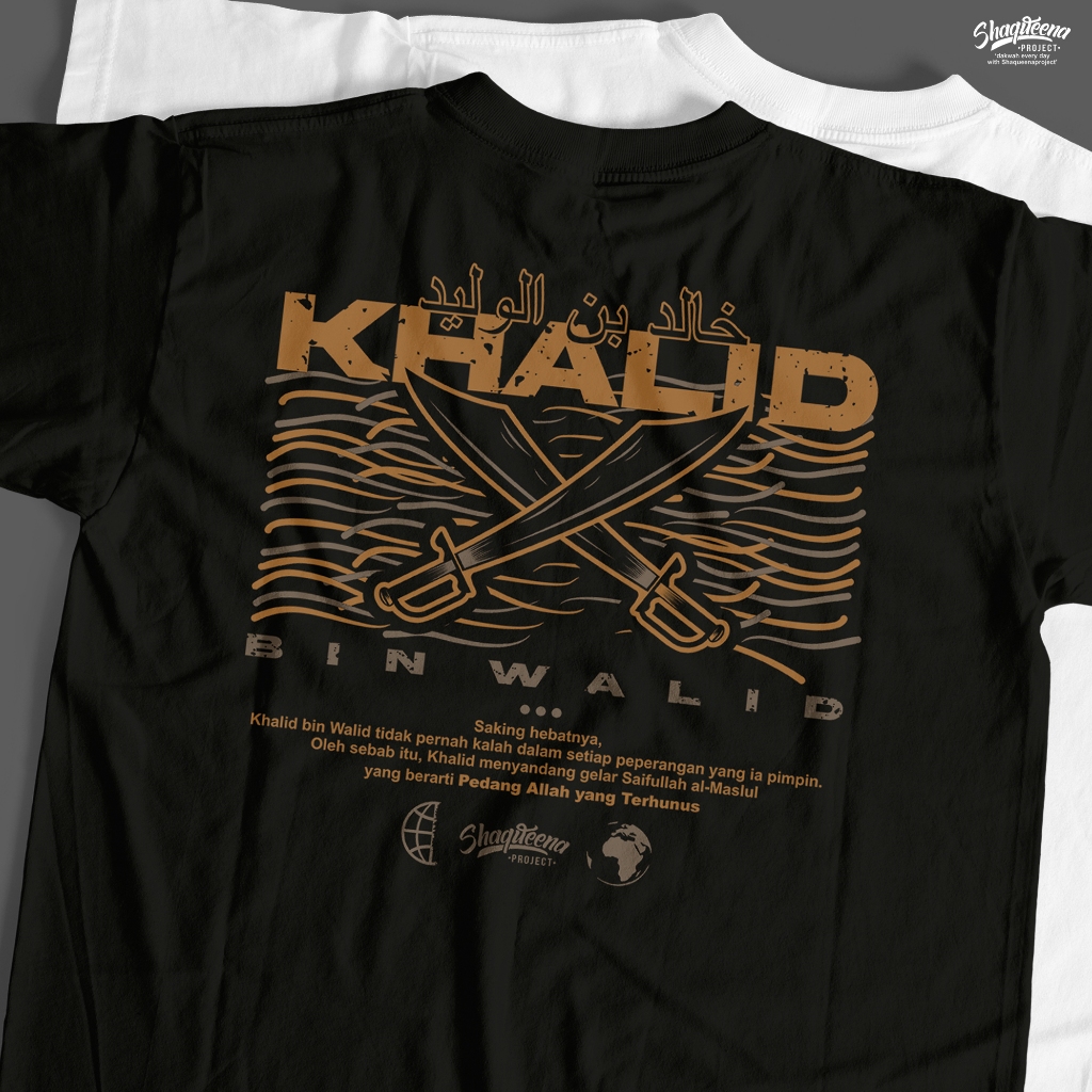 Kaos Dakwah Khalid Bin Walid - NKBW037 New Original Shaqueena Project