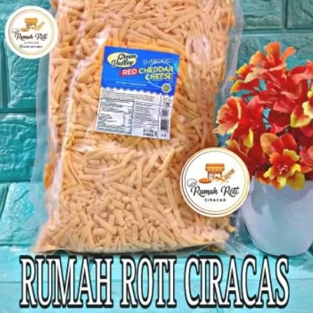 

RED CHEDDAR SHREDDED 1KG GREEN VALLEY KEJU PARUT CHEESE CHEDAR MERAH KG
