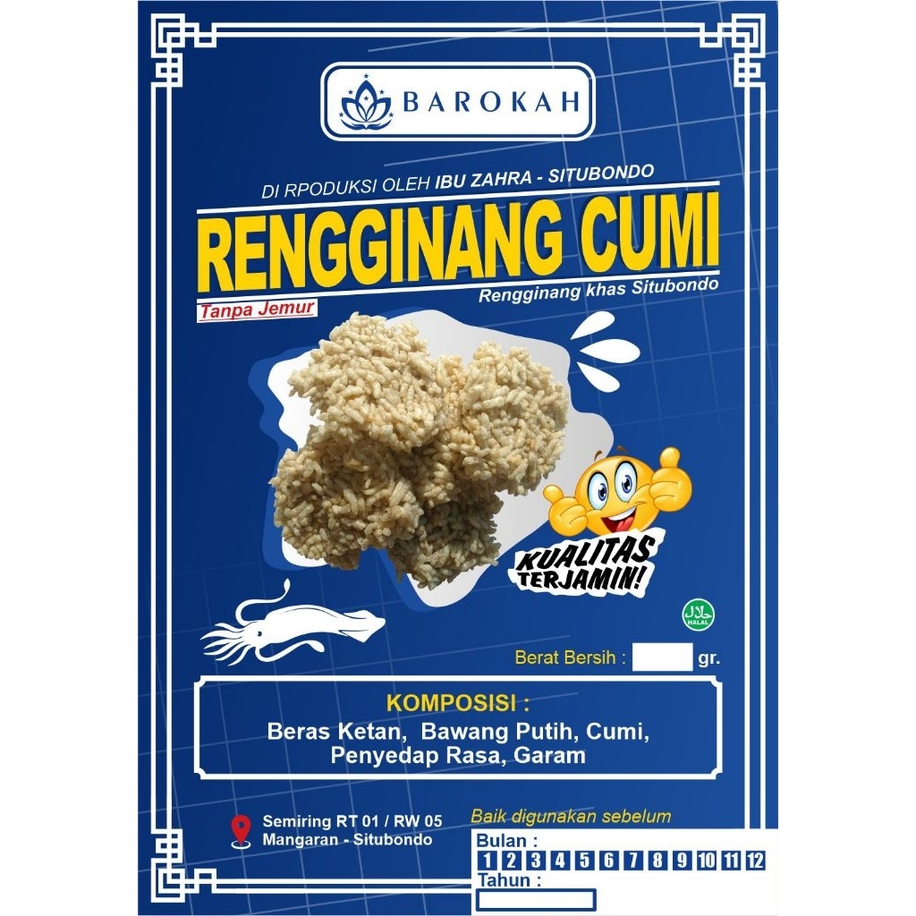 

Rengginang Rasa Cumi