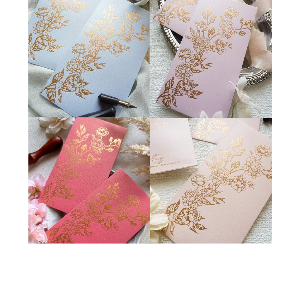 

Angpau Premium Peony Flower Paper Jasmine*Mix 4 Paper Color