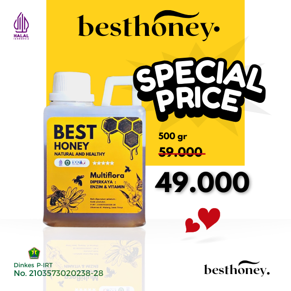 

Best Honey Madu Multiflora Asli Original 500 GR