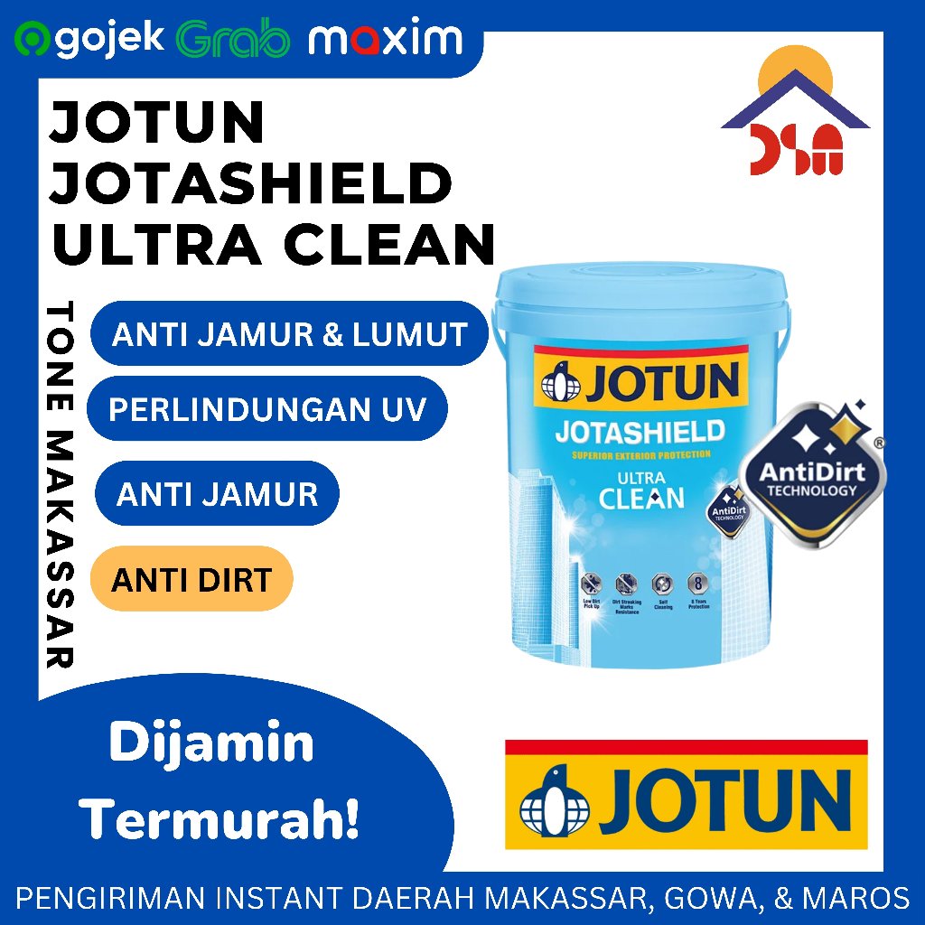 CAT JOTASHIELD ULTRA CLEAN EKSTERIOR JOTUN WARNA WHITE 2,5 LITER