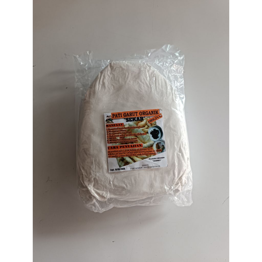 

Tepung Pati Garut Organik original 1kg