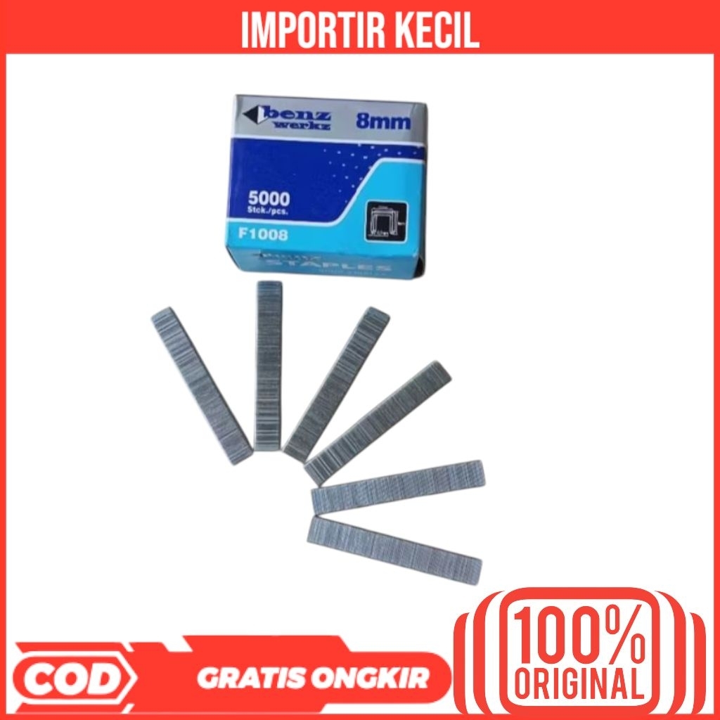 

BENZ 1008 F ISI STAPLES TEMBAK MANUAL 8MM ISI STAPLES 8MM 5000 PCS
