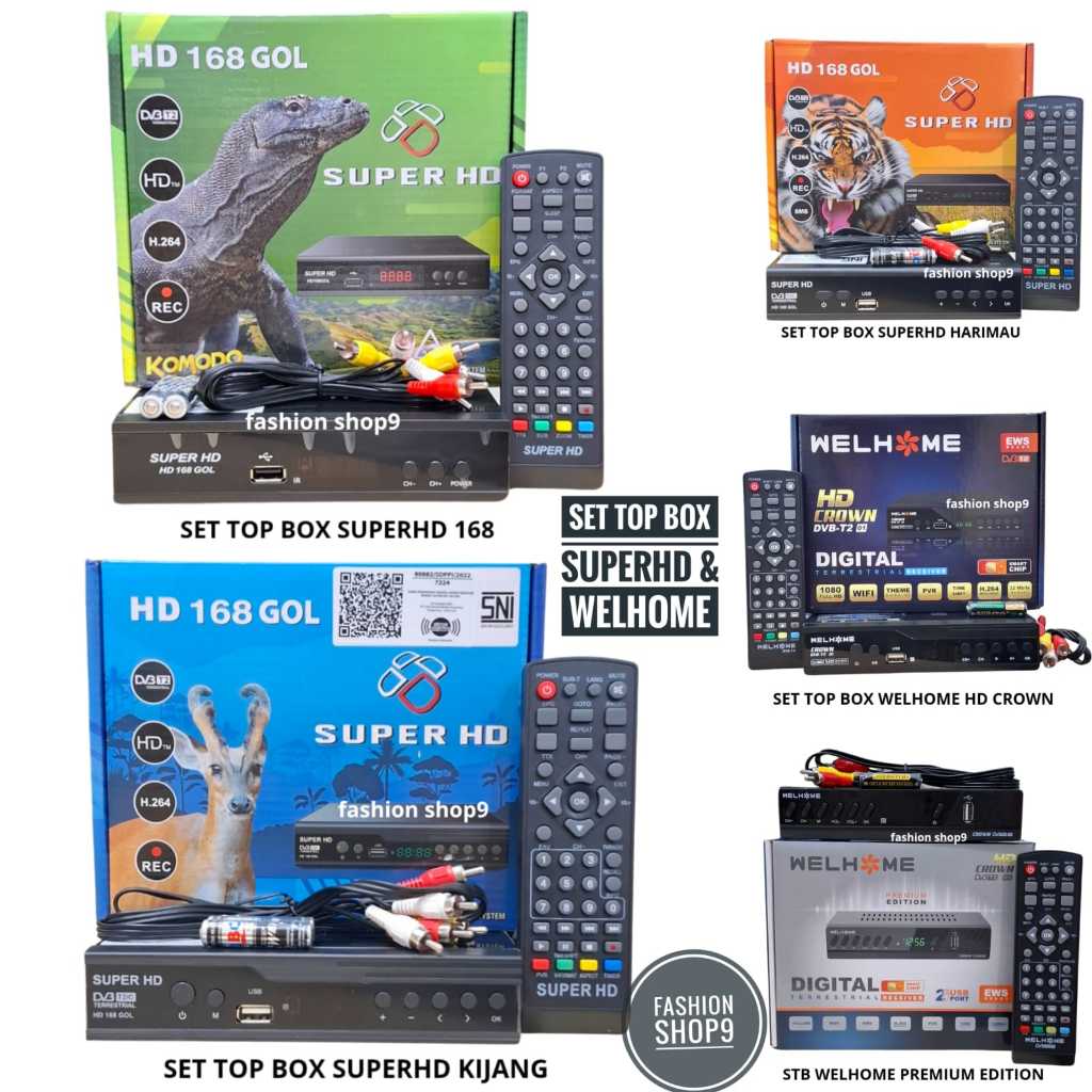Set Top Box SuperHd 168 & Welhome