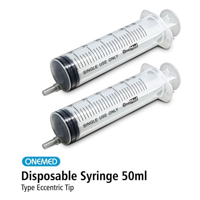 Spuit 50cc Lubang Tengah Onemed Syringe 50ml