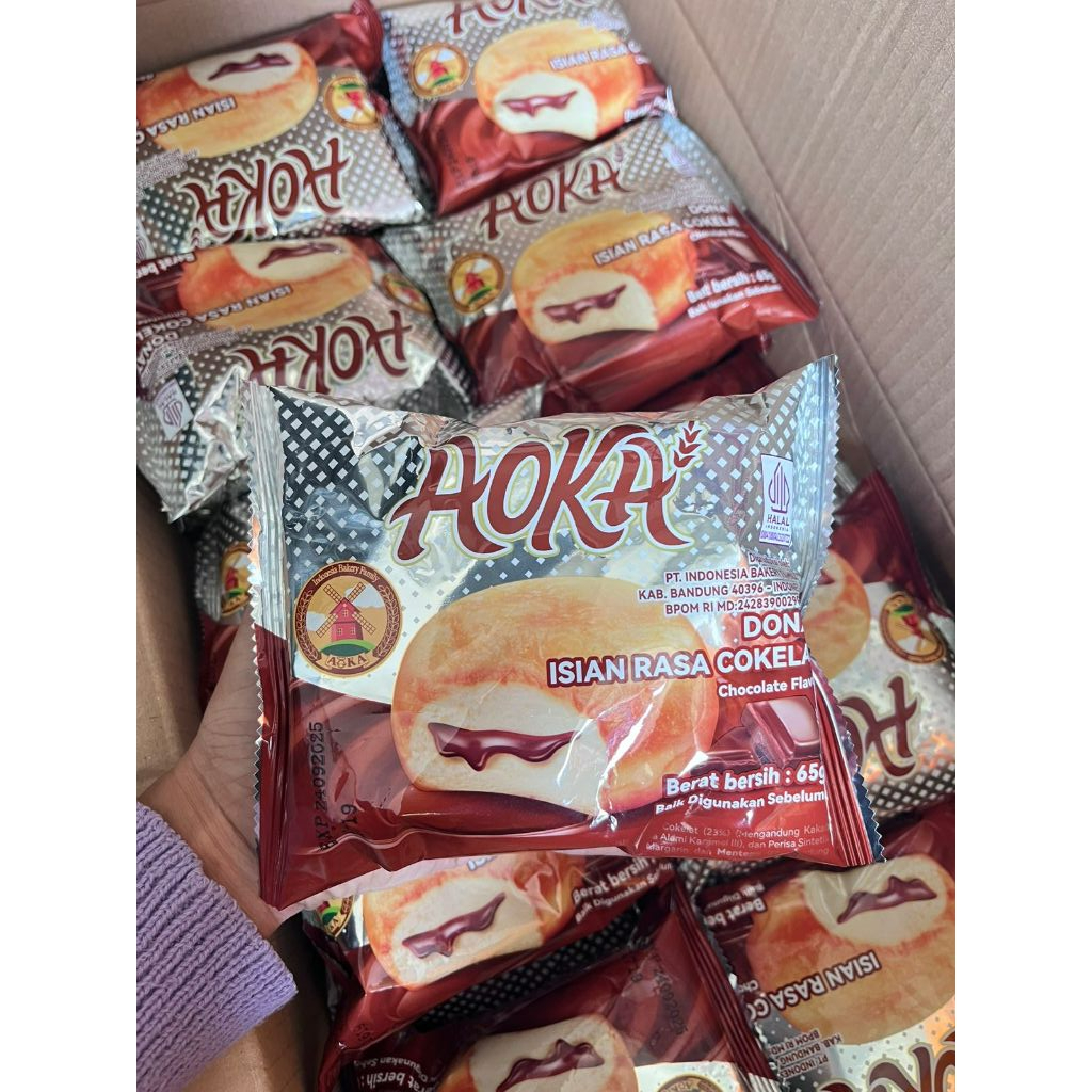 

aoka donat 65 gram 1 dus isi 40 pcs