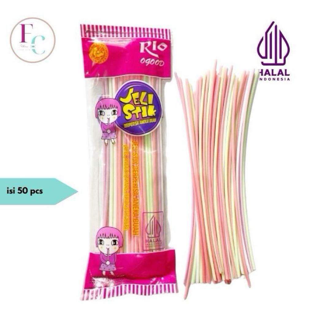 

Ygshop17 Jeli Stik Panjang Aneka Rasa Buah Isi 50Pcs