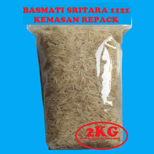 

Beras Basmati SRITARA 1121 Kemasan Repack 2kg Basmati Rice