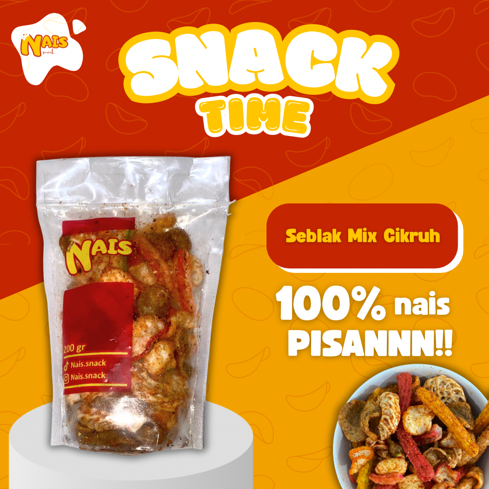 

Nais Snack - Seblak Mix Premium Cikruh 200gr