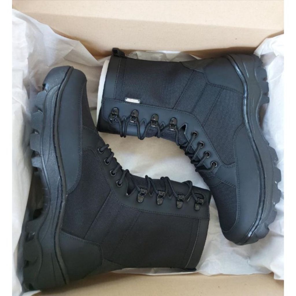 SEPATU PDL WEBA KANVAS JATAH FULL KULIT RESLETING TNI AD