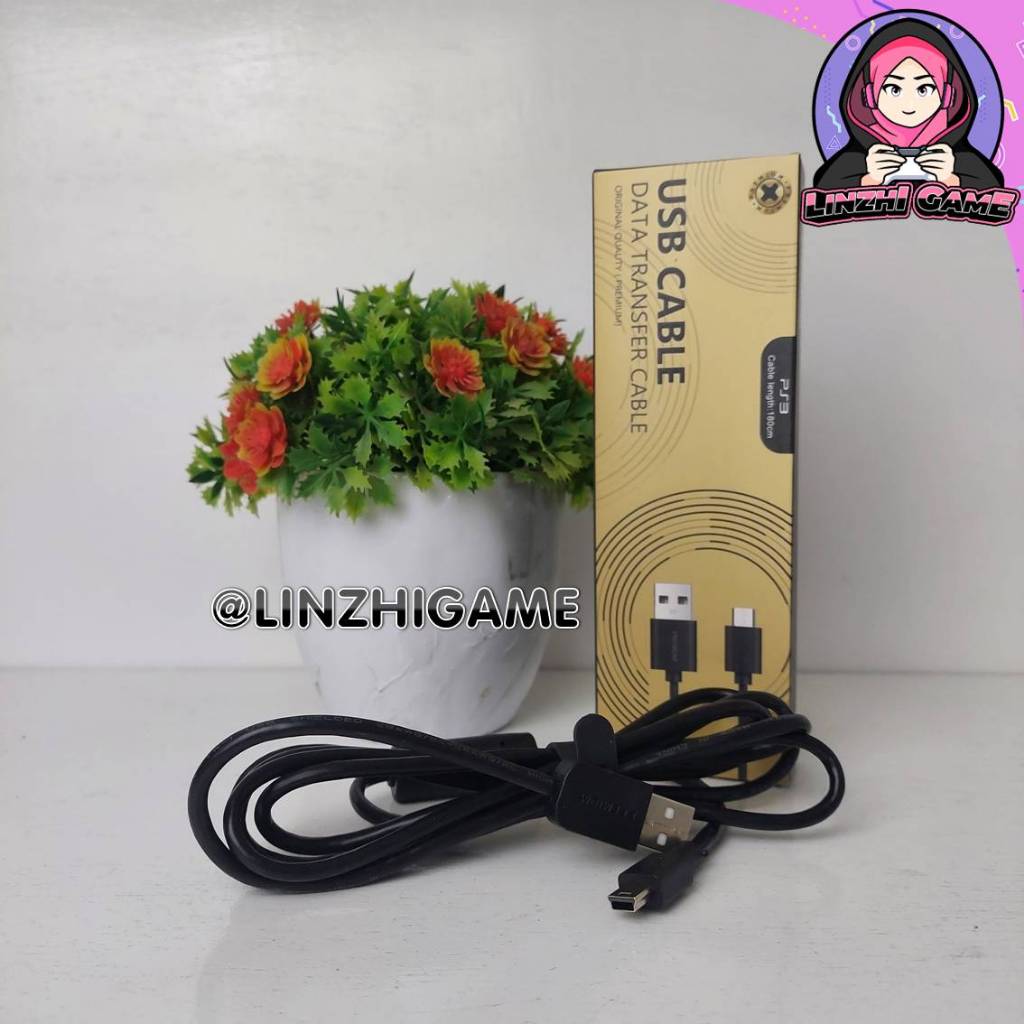 kabel charger stik PS3 premium | Kabel MINI USB PS3 premium + PACK