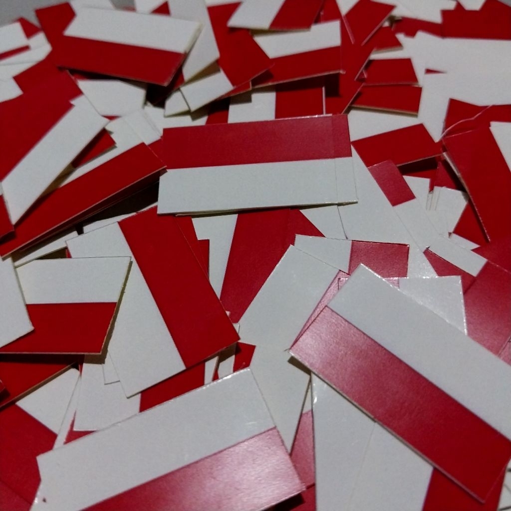 

STIKER PIPI BENDERA INDONESIA isi 50pcs《SIAP PAKAI》