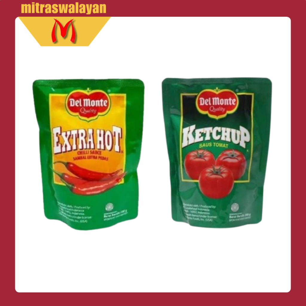 

DEL MONTE Saus Tomat & Saus Extra Pedas Kemasan 200 gr