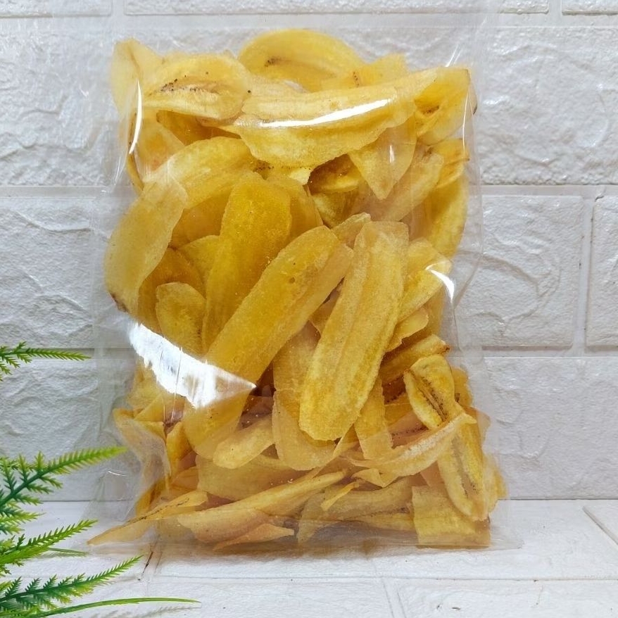 

500gr KERIPIK KRIPIK PISANG ASIN MANIS SNACK CEMILAN OLEH OLEH TRADIDIONAL ALAMI
