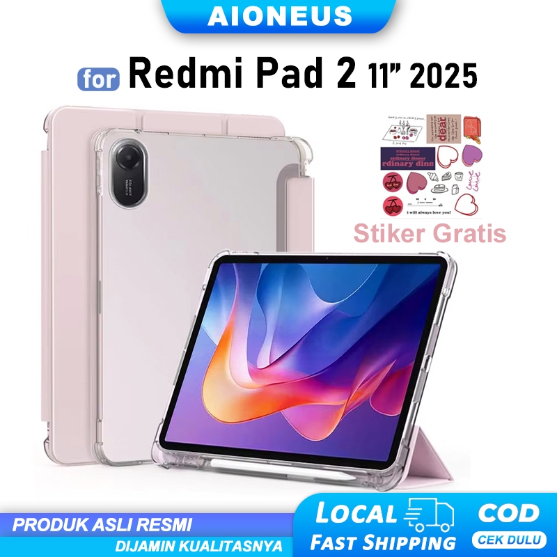 Soft Case Redmi Pad 2 11 inch 2025 Redmi Pad 2Pro POCO Pad M1 12.1" Transparent TPU Magnetic Case Xi