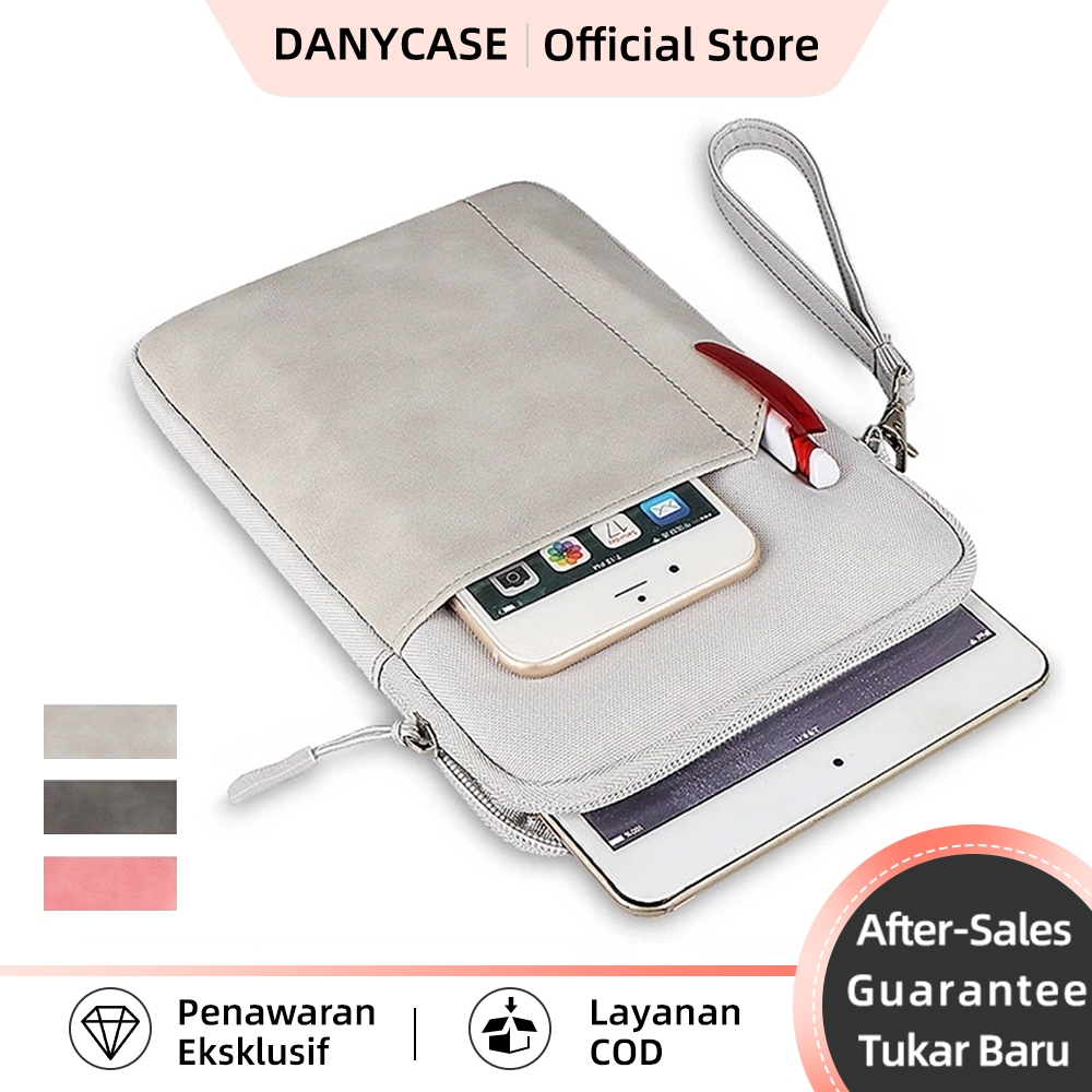 DANYCASE Tas Sleeve Leather Soft Ipad Mini 6 Casing Xiaomi Pad Samsung Pad Huawei Sarung Bag Pelindu