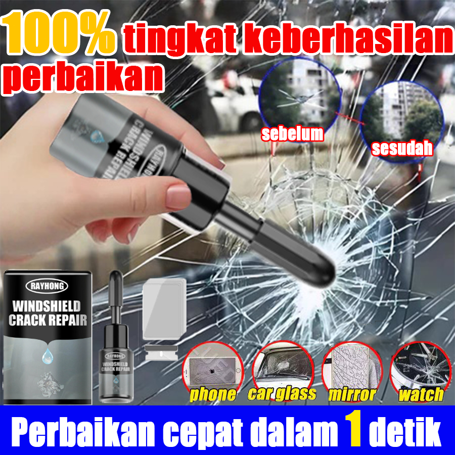 Lem kaca mobil retak tanpa bekas 20ml penghilang baret Kit lem kaca aquarium bening super kuat