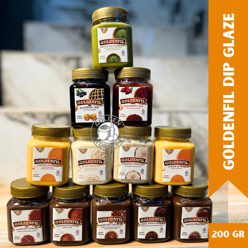 

GOLDENFIL 200 Gram 12 Variant REPACK Selai Roti Enak Murah Dan Praktis