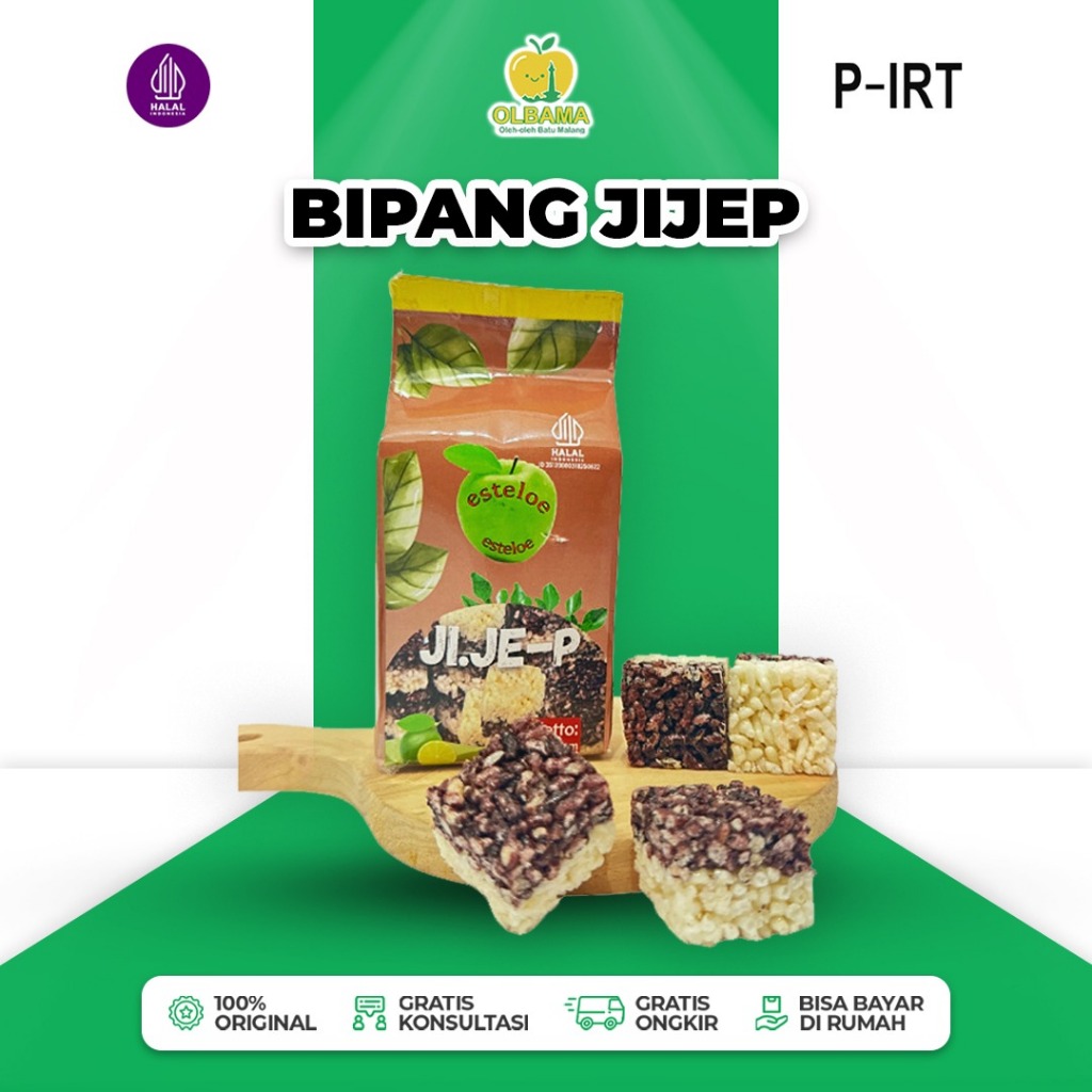 

Jipang Bipang Beras Ketan Hitam & Putih Jijep Oleh Oleh Khas Batu Malang | Camilan Cemilan Jadul