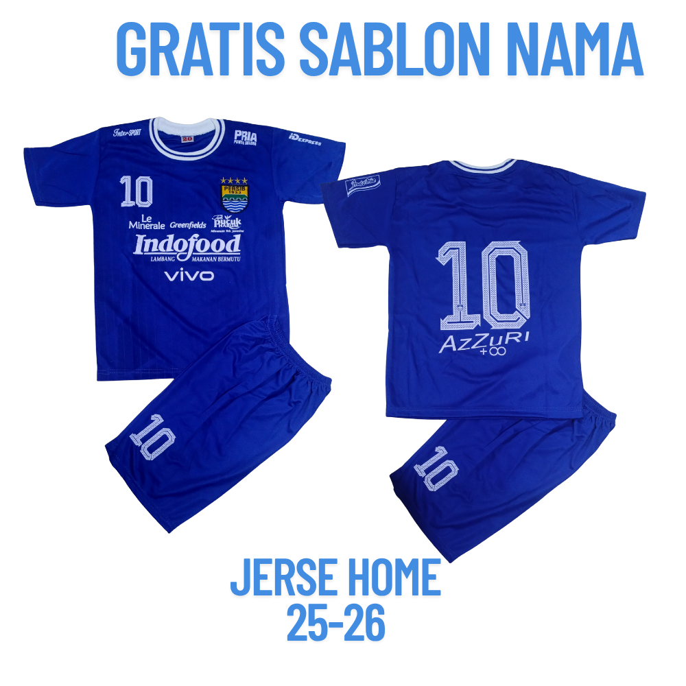 JERSEY BAJU BOLA PERSIB BIRU/jersey baju bola anak persib putih