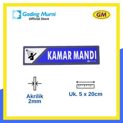 

GM LABEL KAMAR MANDI LK-213 KECIL WARNA